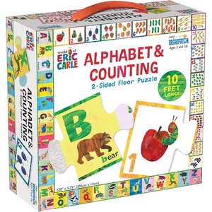 image:imageBriarpatch The World of Eric Carle ABC 123 2Sided Floor Puzzle Based On Very Hungry Caterpillar Board Book Preschool Learning for Kids